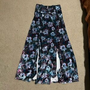 Free people carpe diem conversation table maxi skirt